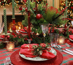 Braid Candle Holder in Ruby