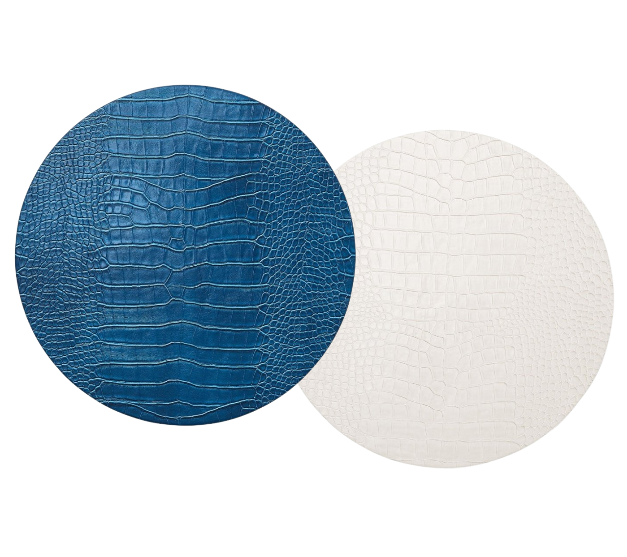 Croco Placemats in Cool Tones, Set of 4