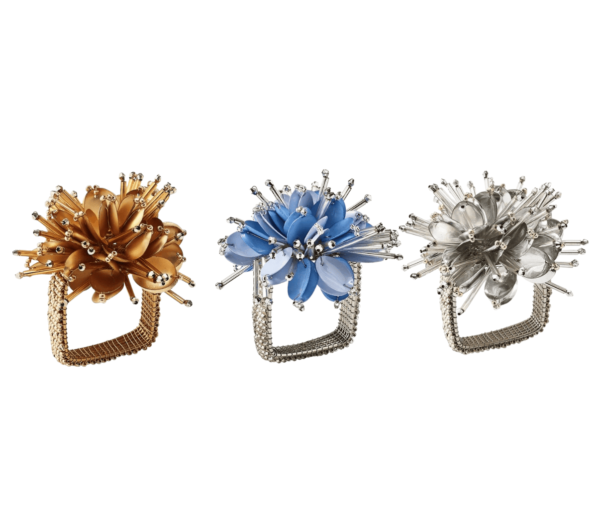 Starburst Napkin Rings, Set of 4