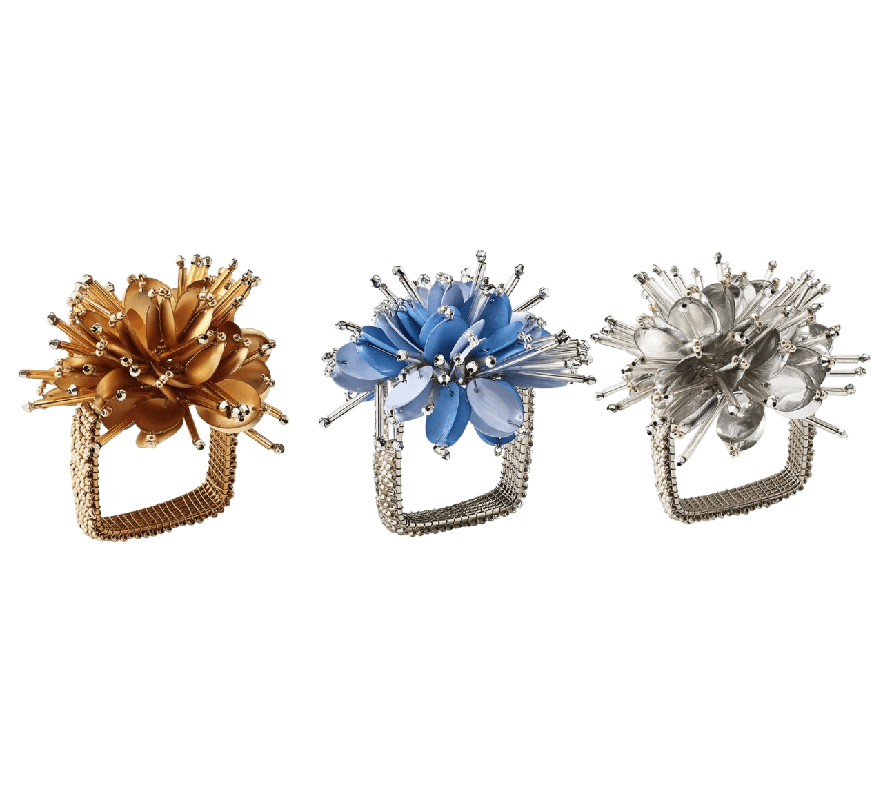 Starburst Napkin Rings, Set of 4