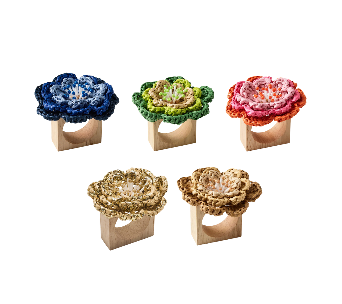 Pareo Napkin Rings, Set of 4