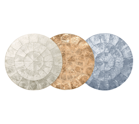 Round Capiz Placemats, Set of 4