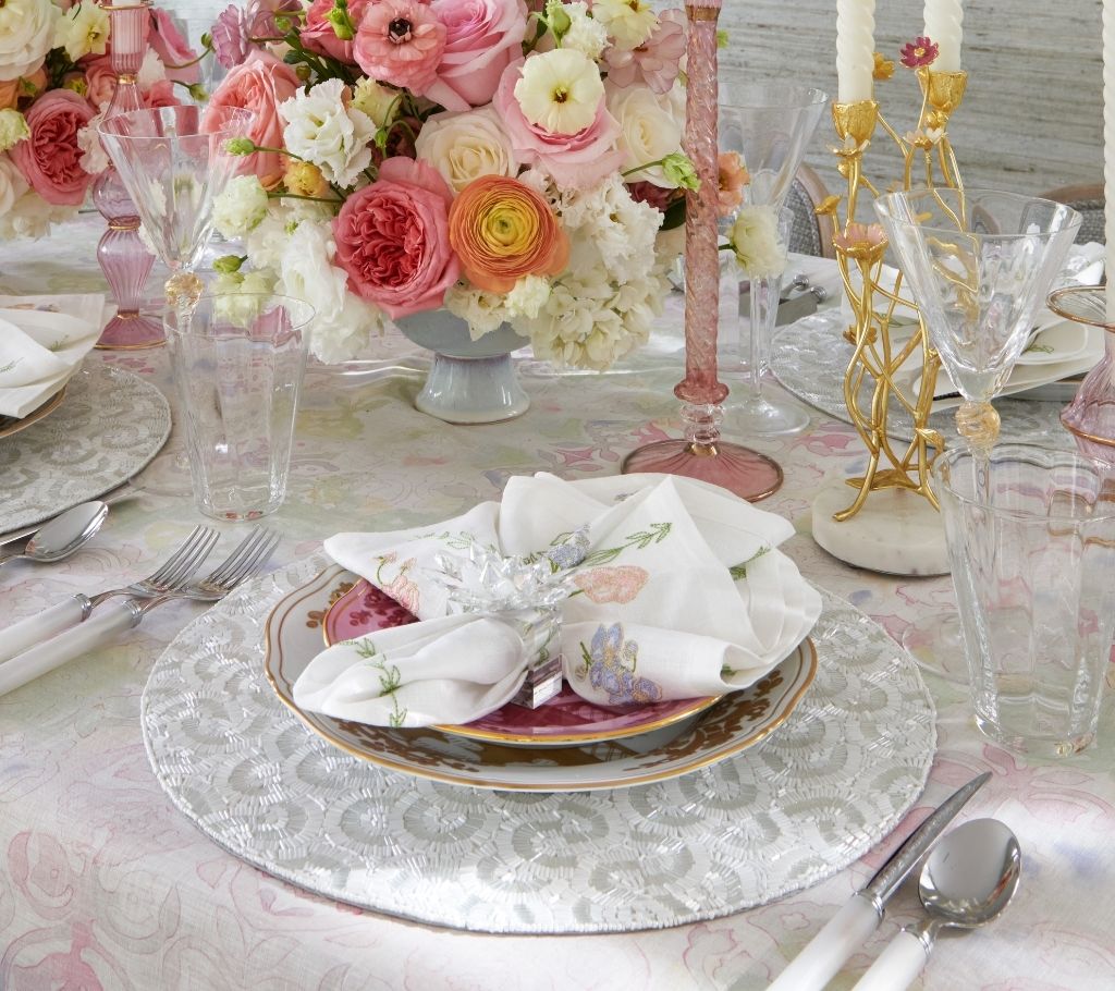 Lune Placemat in White, Set of 2