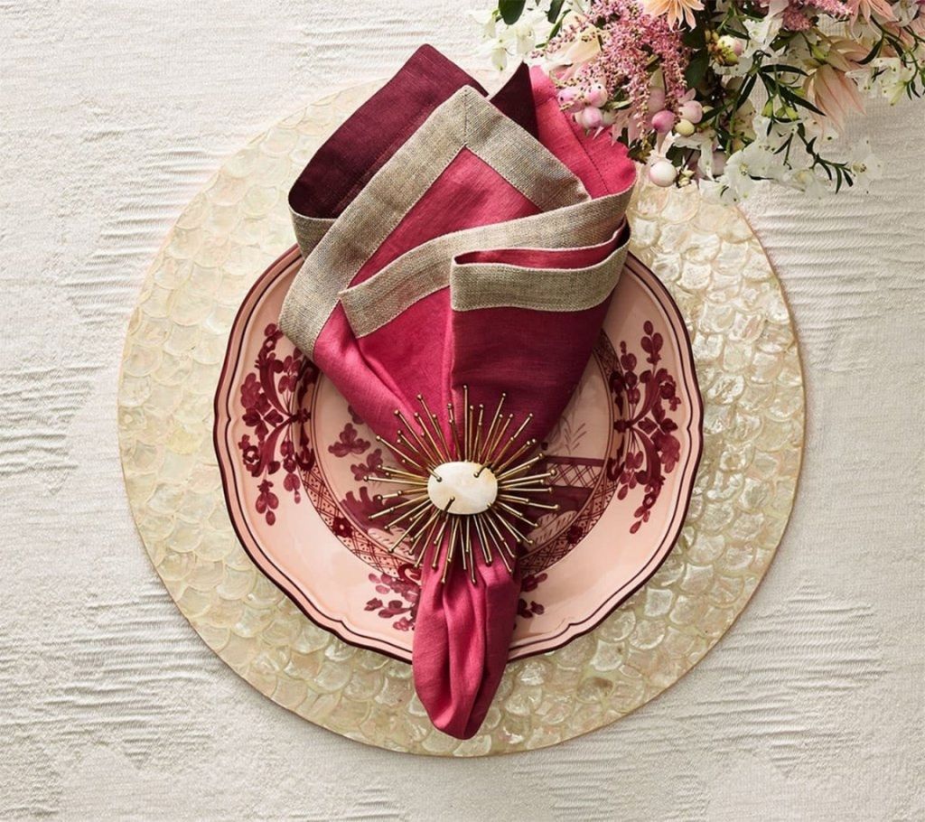 Camellia Placemat in Blush | Kim Seybert
