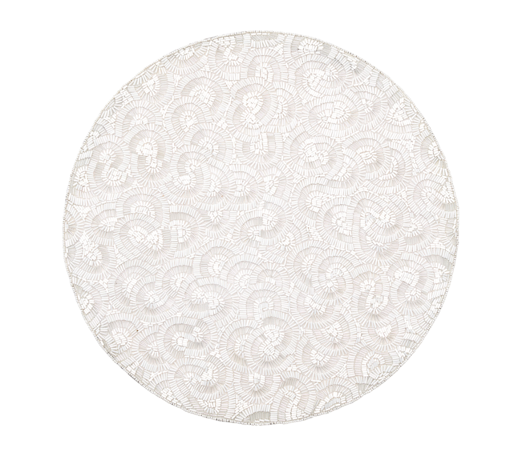 Lune Placemat in White, Set of 2