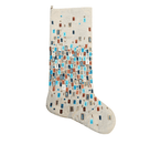 Sample: Reflections Stocking in Gold, Teal, and Copper