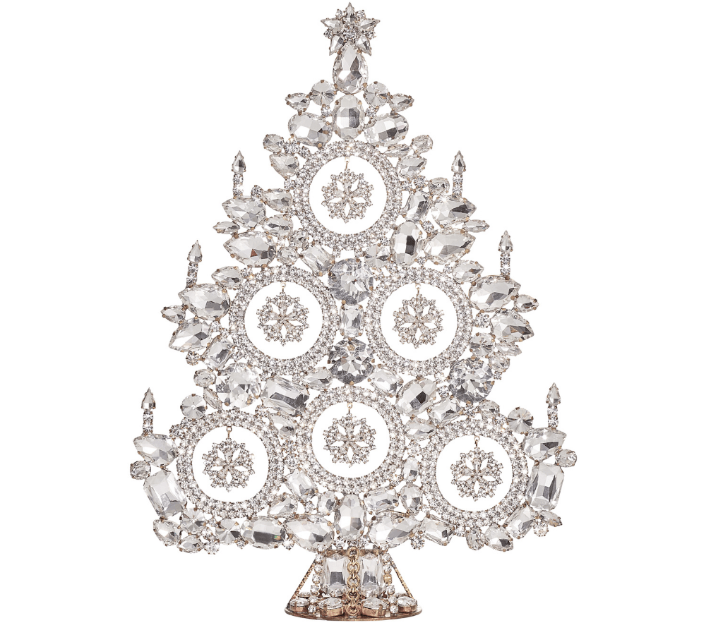 Snowflake Xmas Tree in Crystal