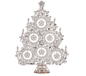 Snowflake Xmas Tree in Crystal