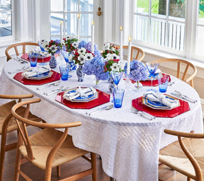 Kim Seybert, Inc.Seersucker Tablecloth in WhiteTablecloths