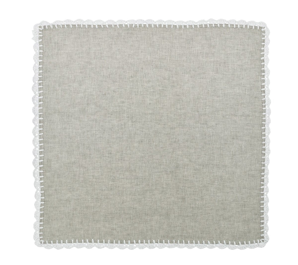 Kim Seybert, Inc.Shell Edge Napkin in Gray & White, Set of 4Napkins