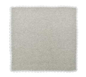 Kim Seybert, Inc.Shell Edge Napkin in Gray & White, Set of 4Napkins