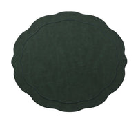 Tailored Placemat in Hunter Green