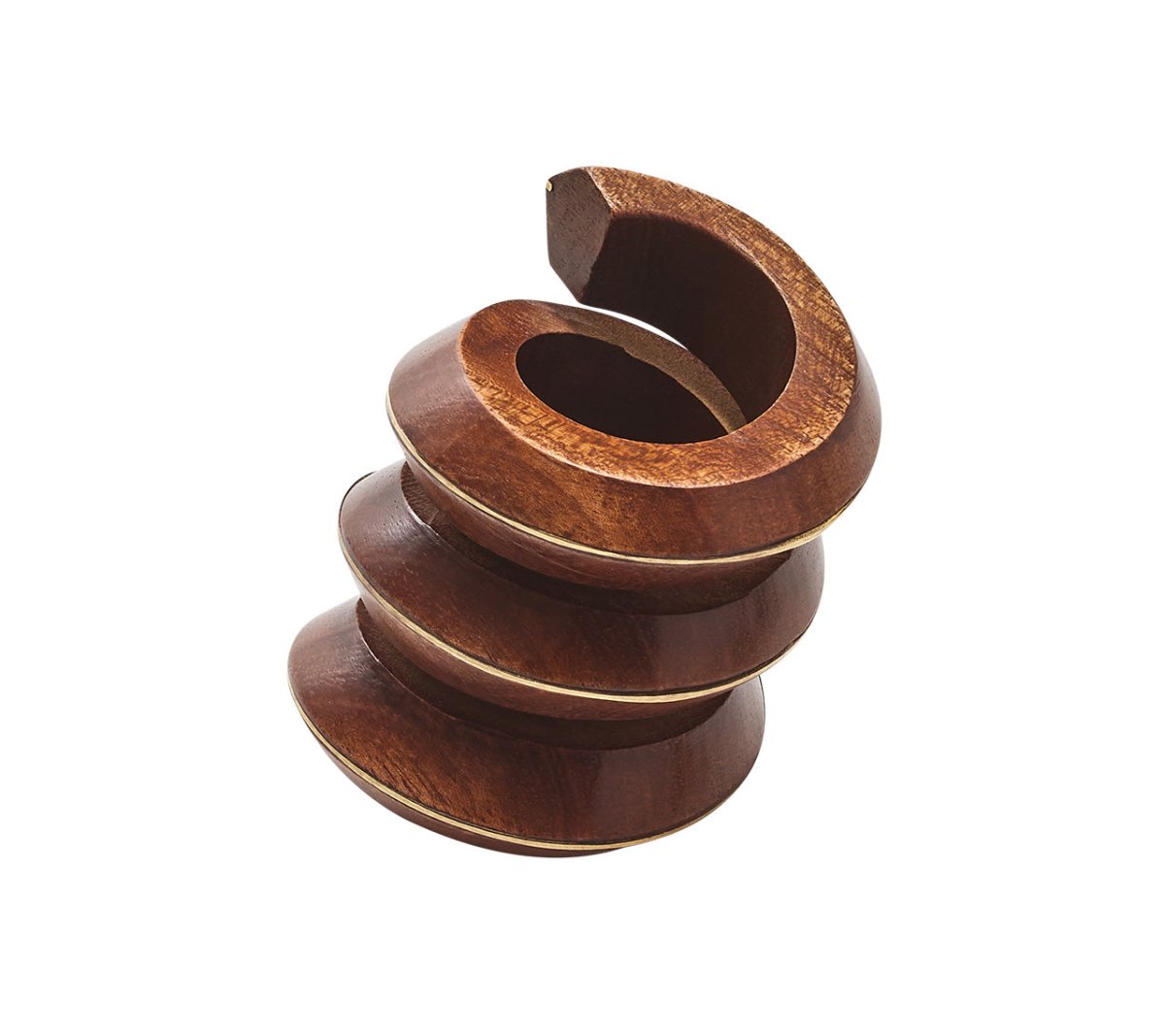 Kim Seybert, Inc.Tendril Napkin Ring in Brown & Gold, Set of 4Napkin Rings