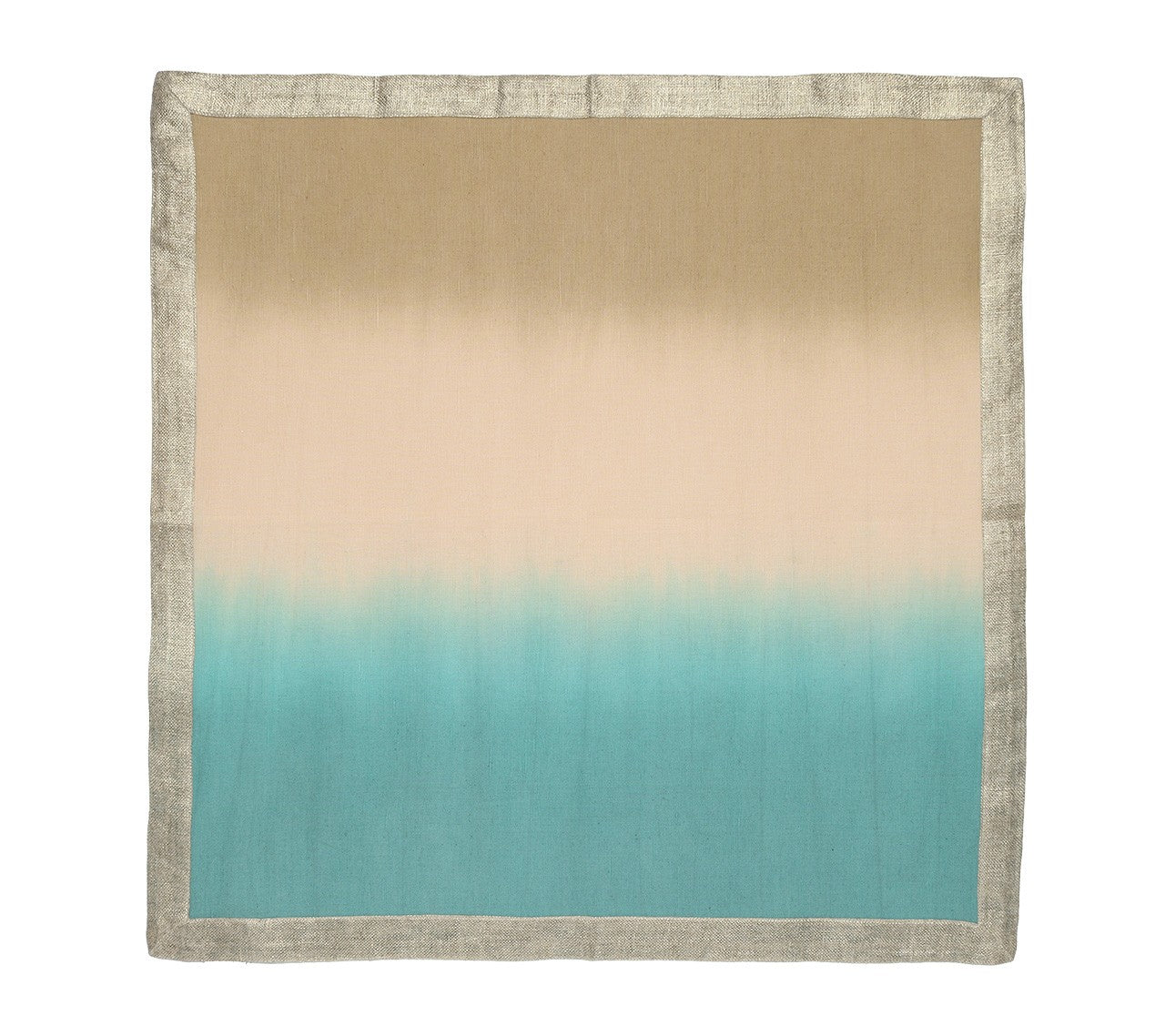 Dip Dye Napkin in Natural & Seafoam, Set of 4