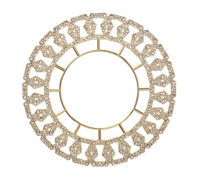 Kim Seybert, Inc.Tiara Charger in Gold & Crystal, Set of 2Placemats