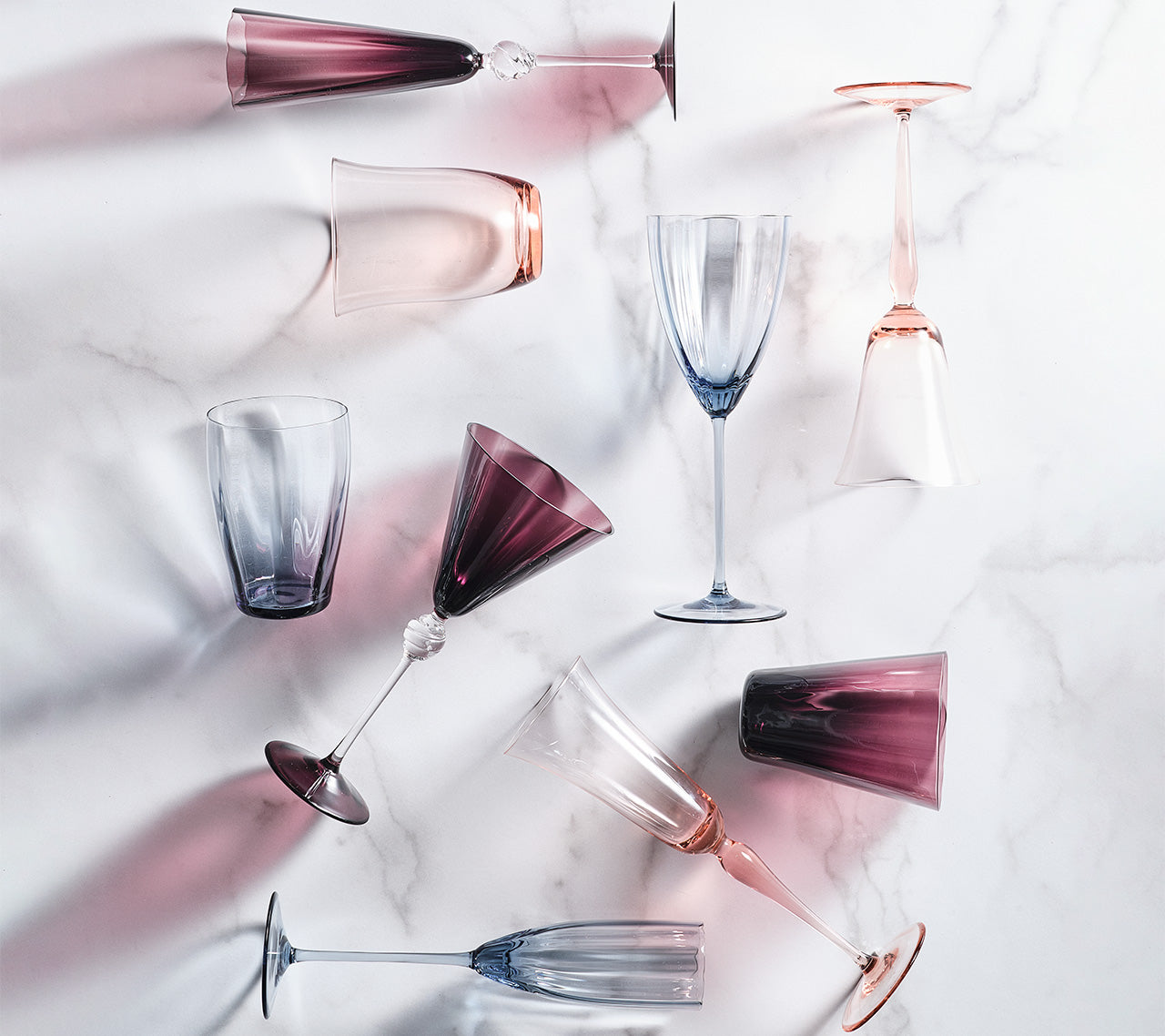 Kim Seybert Luxury Ophelia Wine in Blush
