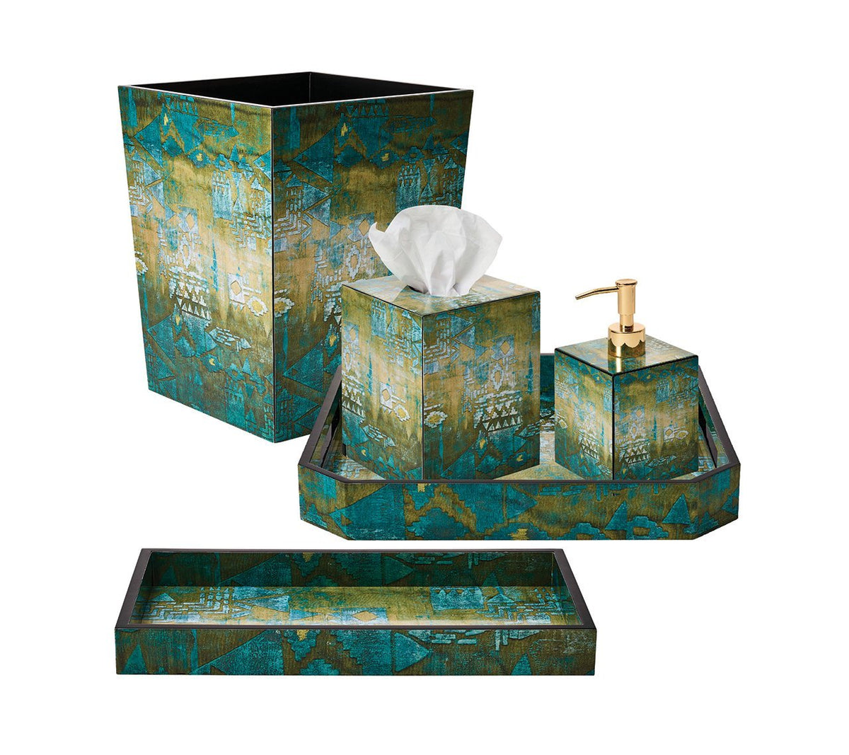 Kim Seybert Luxury Mirage Soap Dispenser