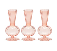  Set of three Tess Bud Vases in blush 
