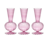 Set of three Tess Bud Vases in lavender