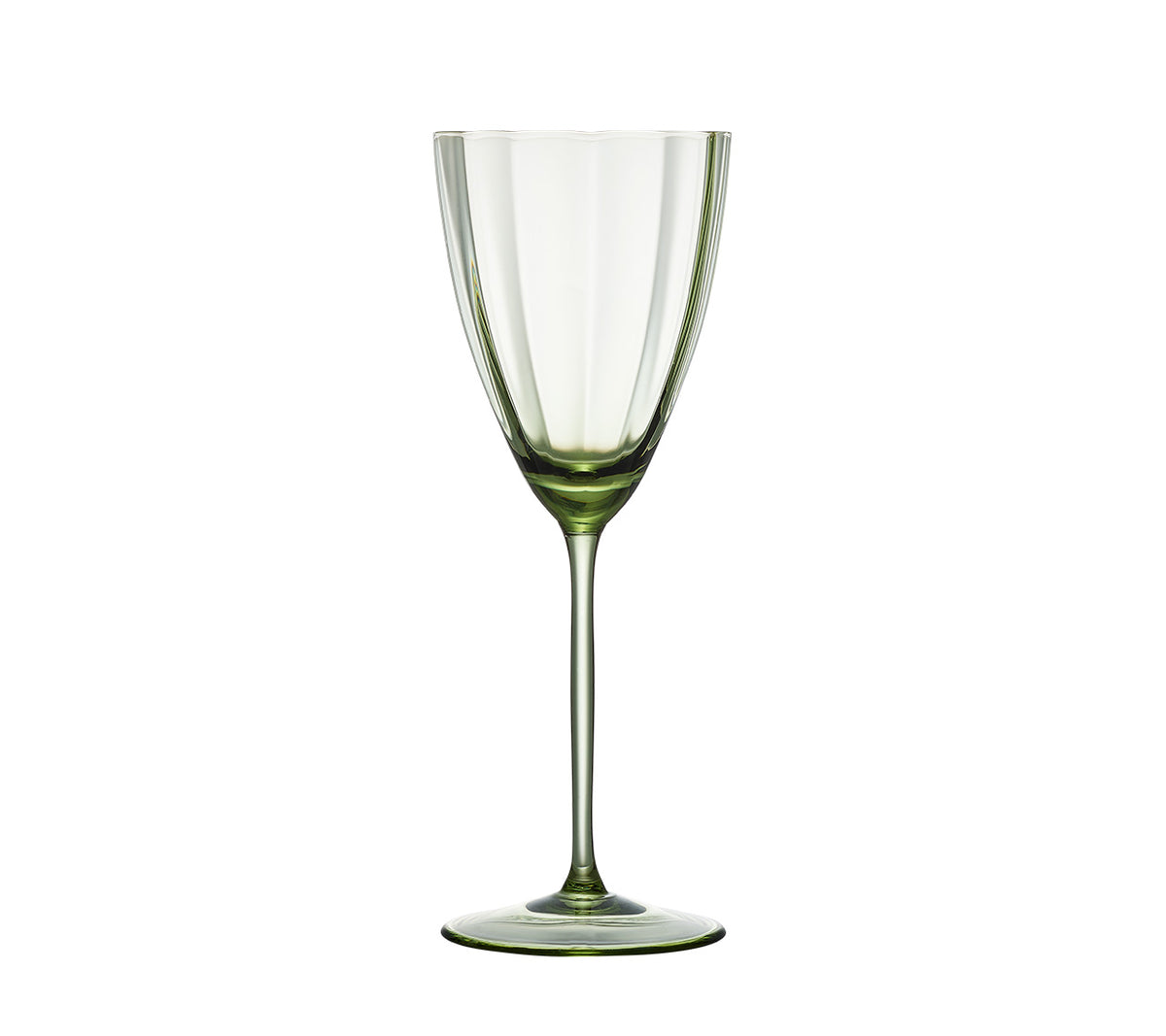 Luna Wine Glass in Green, Set of 4 | Kim Seybert Luxury