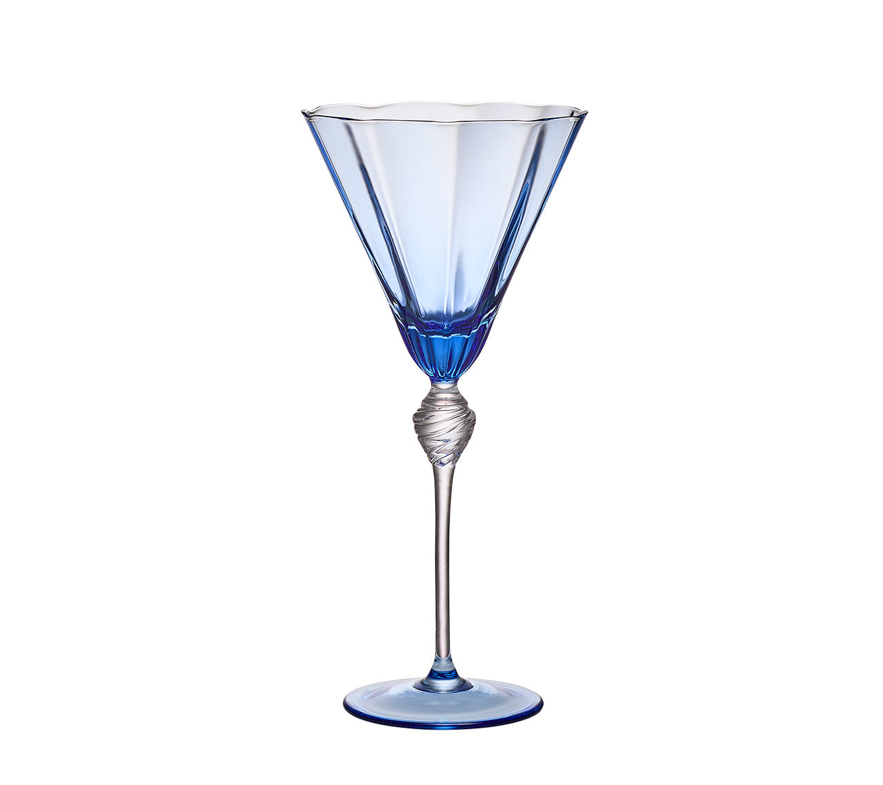 Daphne Wine Glass in Blue, Set of 4 | Kim Seybert Luxury