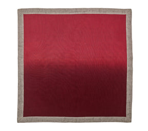 Kim Seybert Luxury Dip Dye Napkin in Red & Burgundy