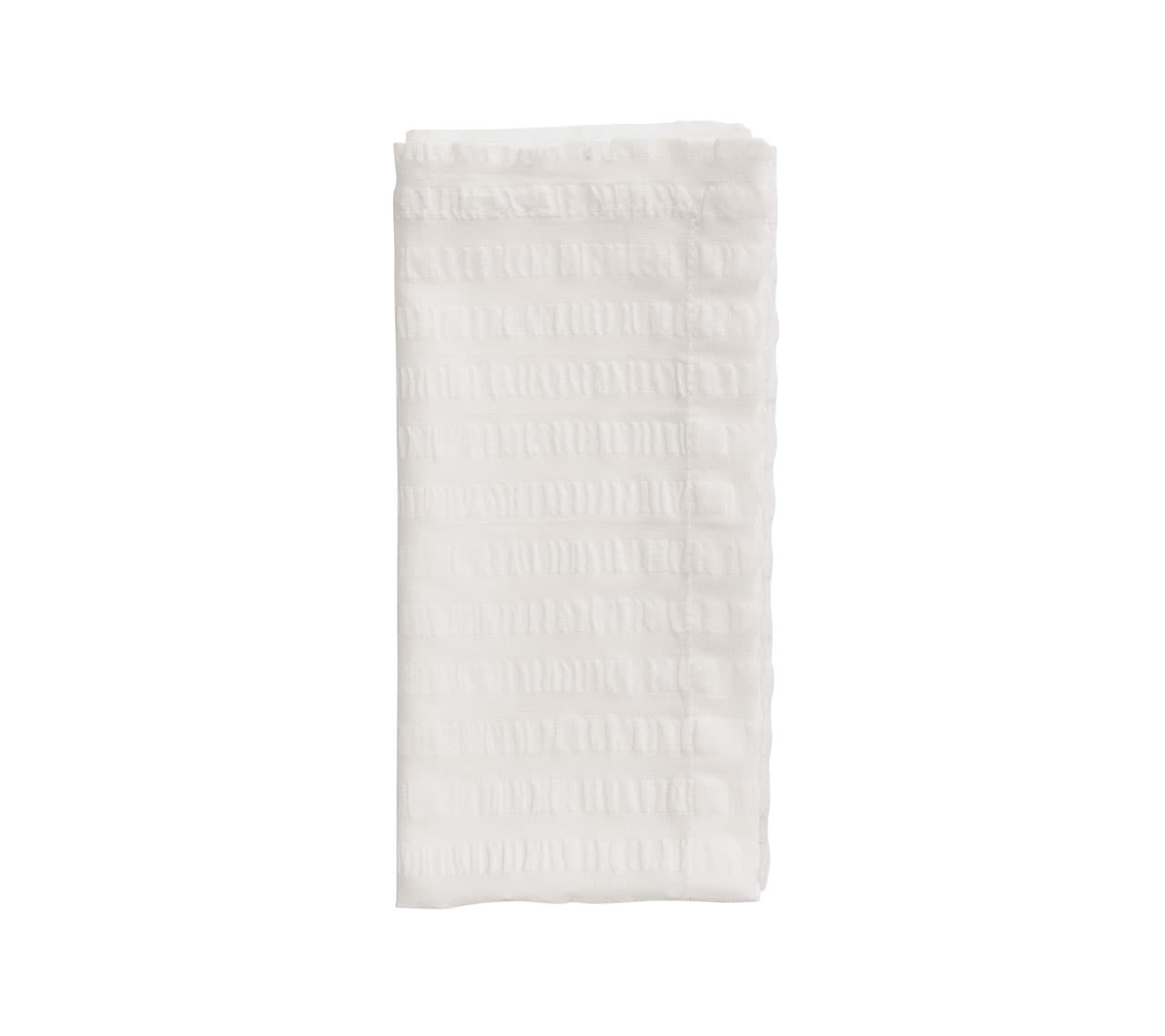 Kim Seybert Luxury Seersucker Napkin in White