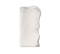 Kim Seybert Luxury Sequin Spray Napkin in White & Silver