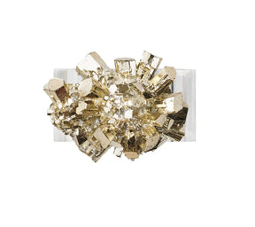 Kim Seybert Luxury Geode Napkin Rings in Gold in a Gift Box