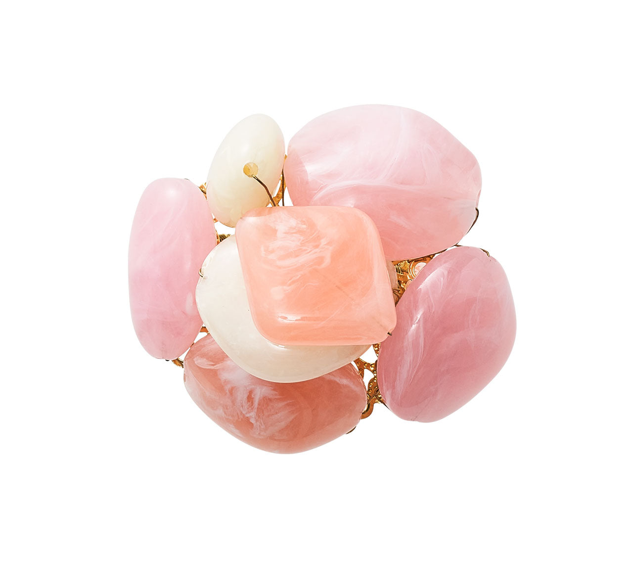 Kim Seybert Luxury Sea Stone Napkin Ring in Blush