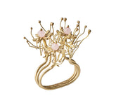 Blush and gold Flora Napkin Ring 