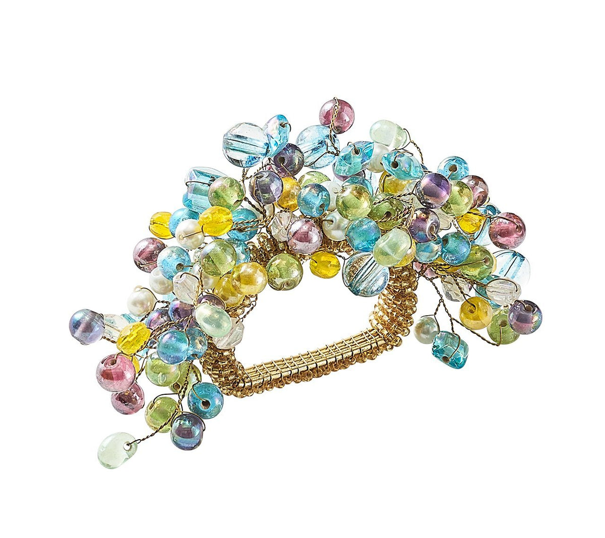 Spritz Napkin Ring with pastel beads 