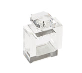 Gem Napkin Ring in Clear, Set of 4 in a Gift Box