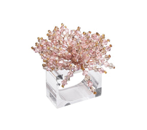 Kim Seybert Luxury Brilliant Napkin Ring in Blush