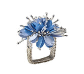 Kim Seybert Luxury Starburst Napkin Ring in Periwinkle