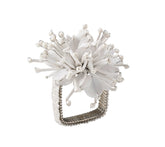 Kim Seybert Luxury Starburst Napkin Ring in White