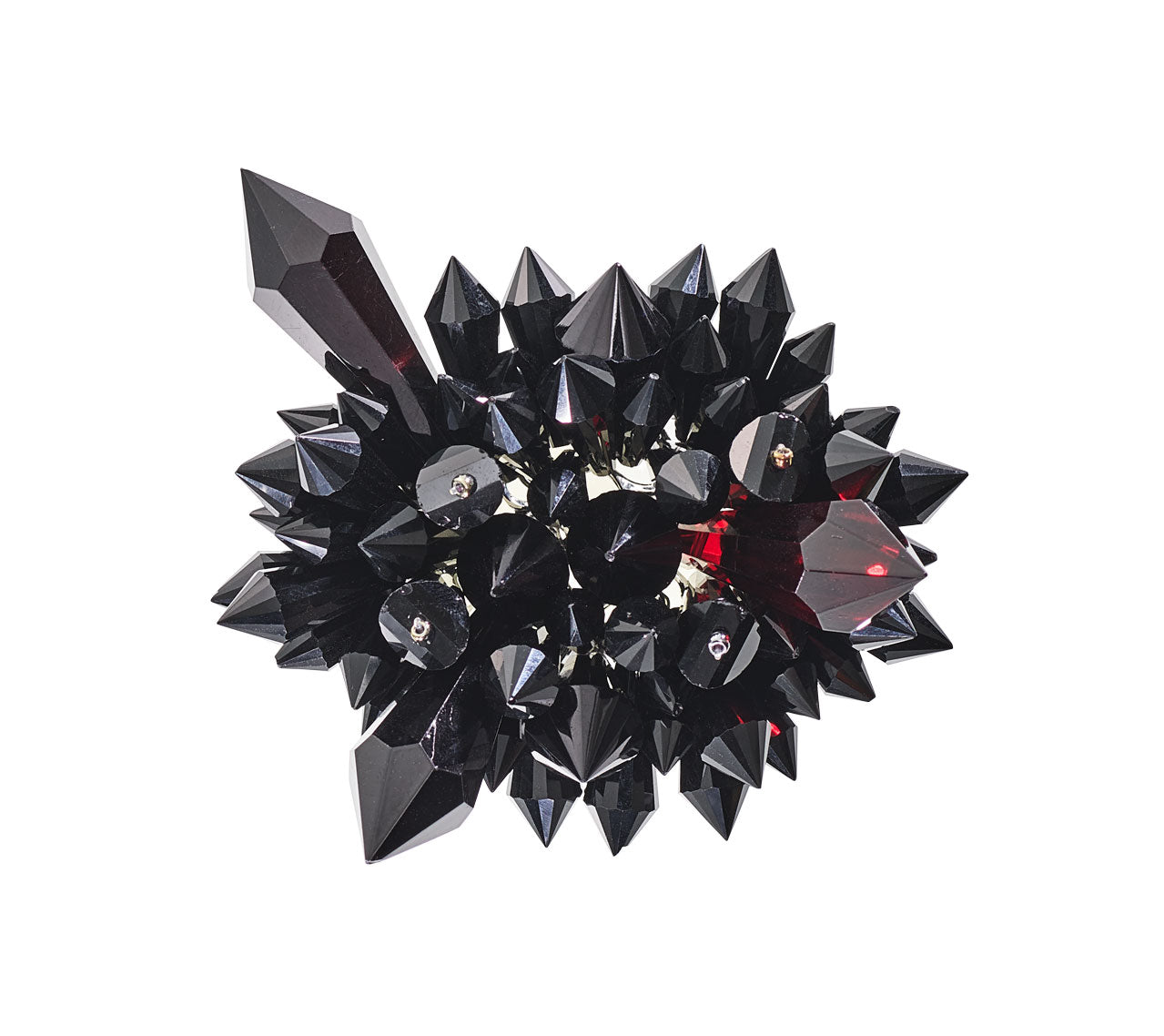 Kim Seybert Luxury Zénith Napkin Rings in Black in a Gift Box