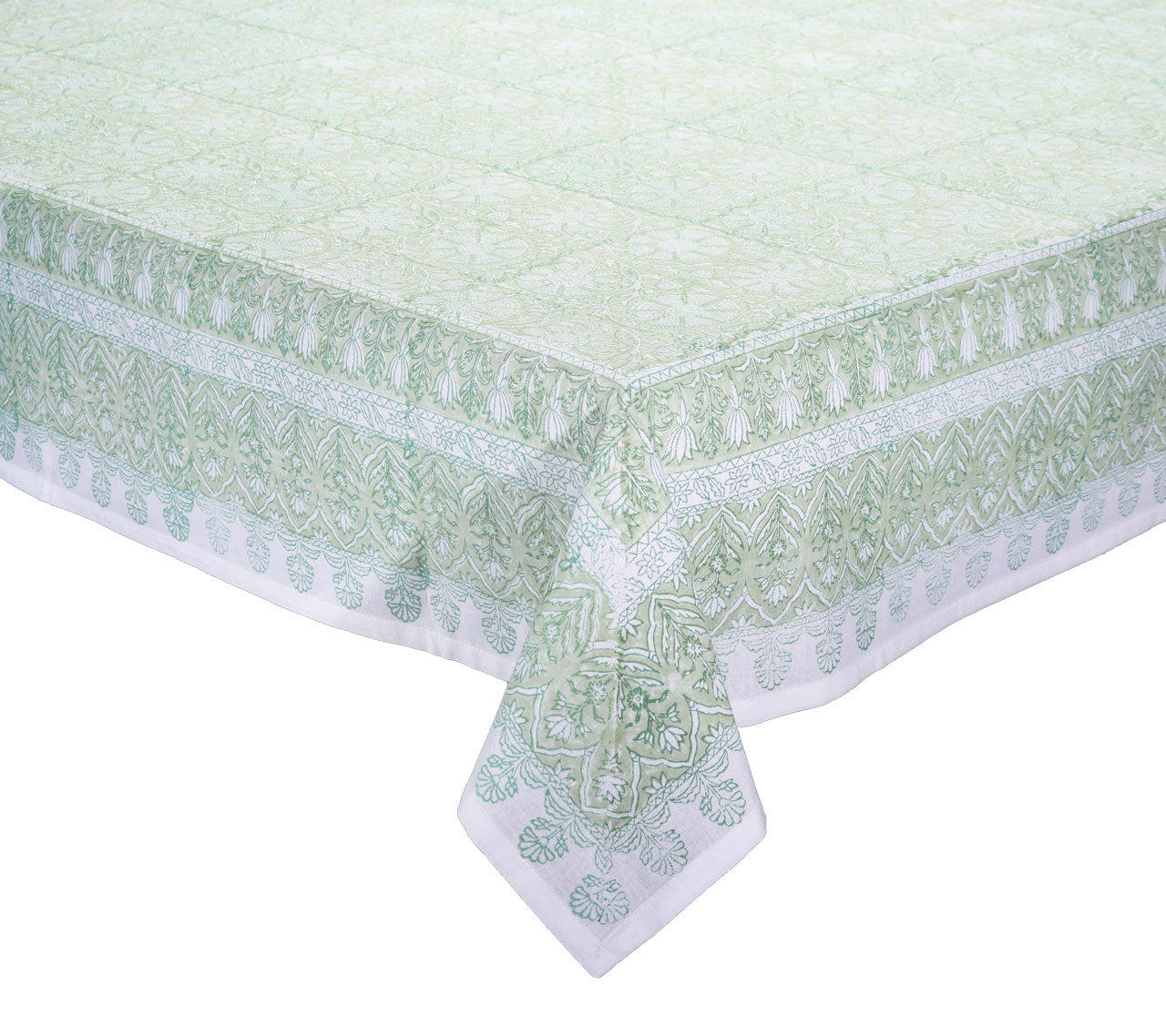 Kim Seybert Luxury Provence Tablecloth in Mint