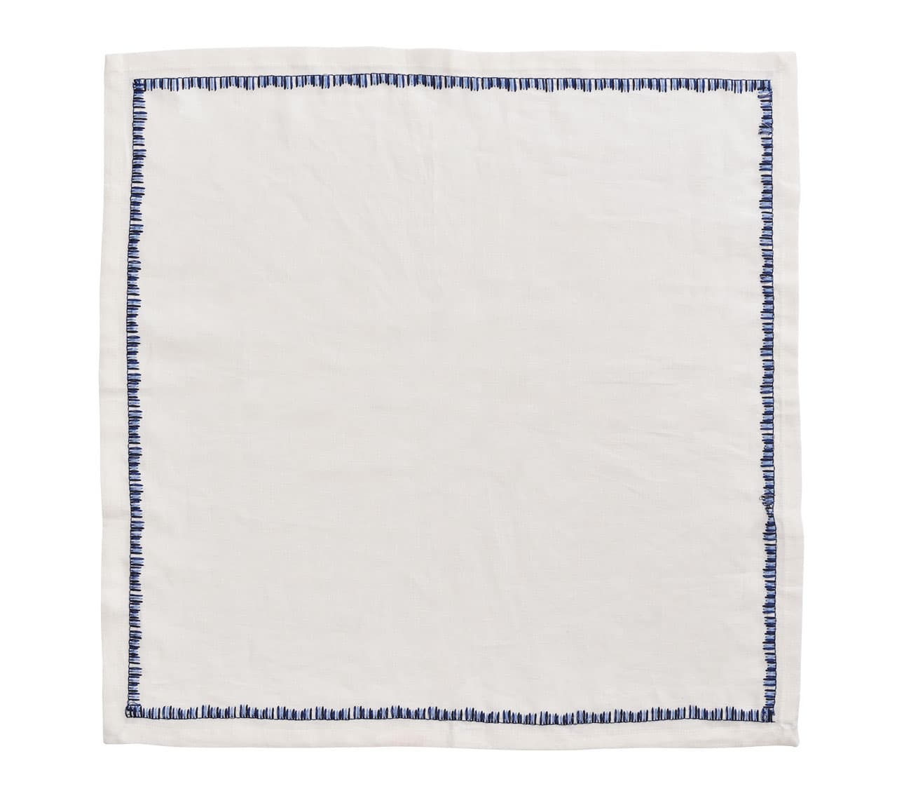 Filament Napkin in White & Navy, Set of 4