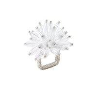 Kim Seybert Luxury Constellation Napkin Ring in Silver & Crystal