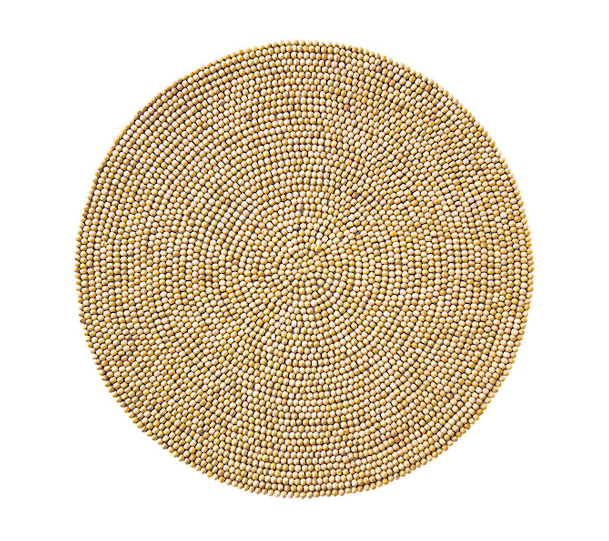 Wood Round Placemat in Natural