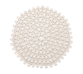 Kim Seybert Luxury Round Bamboo Placemat in White