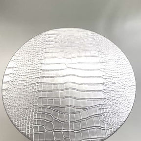 Croco Placemat in Silver, Set of 4