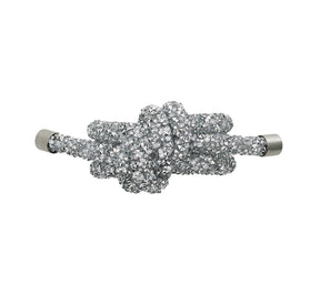 Kim Seybert Luxury Glam Knot Napkin Ring in Silver